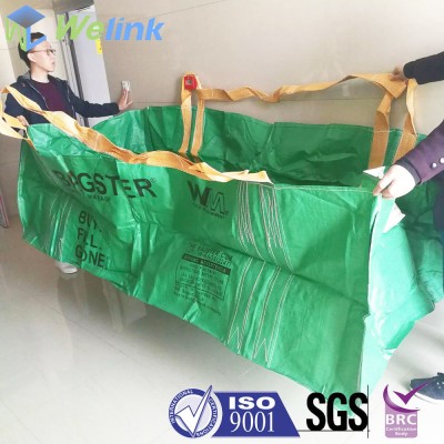 Transport Large Bag Garbage Removal Bag PP Skip Bin 3300lb Big 3 Yards Big Bag